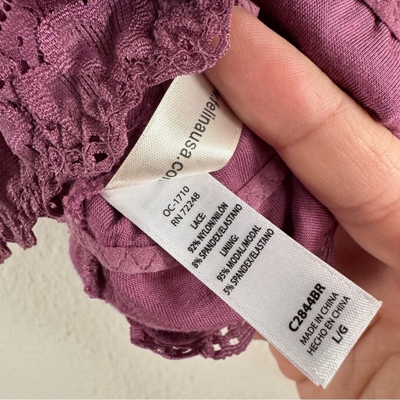 Jezebel Women's Lace Bralette Felina Size Large Intimates Lounge Everyday NWOT - Picture 9 of 13